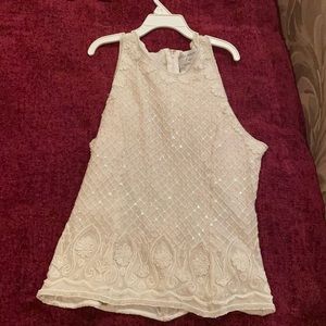Boutique white tank